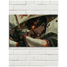 Картина по номерам Аниме девушка самурай (Японская эстетика) - 8634 Г 60x40