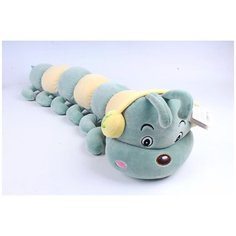 Мягкая плюшевая игрушка подушка гусеница 60 см зелёная ТОМАТО