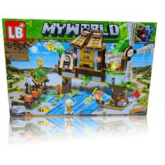 Конструктор Майнкрафт Minecraft My world "Ферма на реке" 402 детали LB+