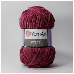Плюшевая пряжа YarnArt Dolce (Дольче) - 5 мотков 766 свекольный, для вязания игрушек, 100% микрополиэстер 120м/100г