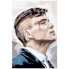 Картина по номерам Томас Шелдон Острые козырьки / 40*60 / холст на подрамнике