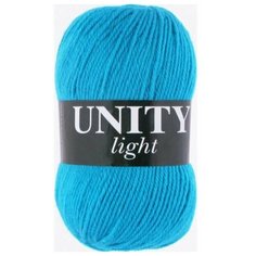 Пряжа Vita Unity Light (Юнити Лайт) 6041 морская волна 48% шерсть, 52% акрил 100г 200м 2 шт