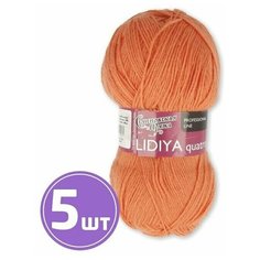 Пряжа Семеновская пряжа Lidiya quatro (670), морковный 5 шт. по 100 г