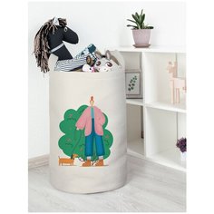 Корзина для игрушек JoyArty "Дама с собачкой" 40x60 см
