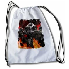 Мешок для сменной обуви с принтом Игра Gears Of War Ultimate - 34021 Brut Boxers