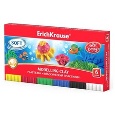 Пластилин ErichKrause ArtBerry 6 цветов/108г (58528) 6 цв.