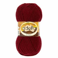 Пряжа ADELIA "LIRA" 10 шт. х 50 г в упак. цвет №15 бордовый (LIRA-№15 бордовый)