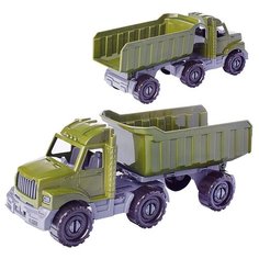 Машинка Тягач "Бизон" с прицепом Военный Рыжий кот