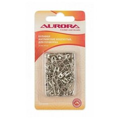 Булавки английские изогнутые, 25 мм Aurora, AU-2550