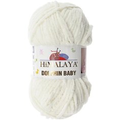 Пряжа Himalaya Dolphin baby молочный (80363), 100%полиэстер, 120м, 100г, 1шт