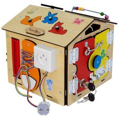 Бизиборд Домик Бизидом, игрушки для девочек, мальчиков, подарки детям Kim Toys