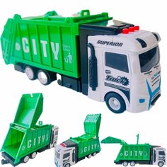 Машинка Мусоровоз со световыми эффектами, подвижными элементами / Спецтехника Нет бренда