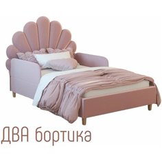 Мягкие съёмные защитные бортики для кроватей RIKA, велюр
