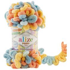 Пряжа Puffy Color Alize - 1 моток (100 грамм/9 м), цвет 6314
