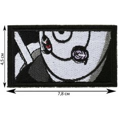 Нашивка, шеврон, патч (patch) Аниме Белая маска, размер 7,8*4,5 см, 1 шт Нет бренда