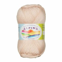 Пряжа ALPINA ORGANICA, ALPINA, кремовый - 04, 80% хлопок, 20% лён, 5 мотков, 50 г, 170 м.