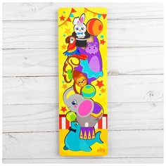 Головоломка логическая «Животные в цирке» 30х10 см Лесная мастерская