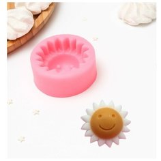 Молд «Солнышко», 6,7×6,7×3,2 см, цвет микс Noname