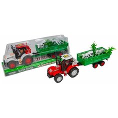 Игрушка машинка Трактор с прицепом, Ферма с аксессуарами, животные в комплекте, 1035-27 Essa