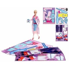 Кукла шарнирная с набором для создания одежды "Я модельер", Анна 3842704 Happy Valley