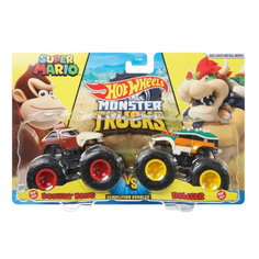 Набор из 2-х машинок Hot Wheels Набор Монстер трак взаимное уничтожение Donkey Kong vs Bowser