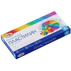 Пластилин ГАММА Классический 6 цветов 120 г со стеком (281030) 6 цв. Gamma