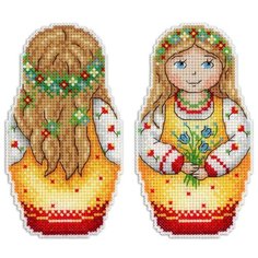 Жар-птица Набор для вышивания Лето с букетом 7 x 13 см (р-267) разноцветный