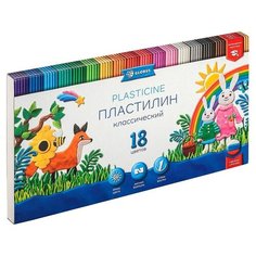 Пластилин Globus Классический 18 цветов 18 цв. Глобус