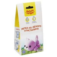 Пластилин Мульти-Пульти легкий Котенок НЛП_41905 5 цв.