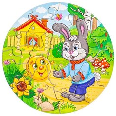 Пазл Woodland Колобок (147205), 19 дет., 15х15х0.5 см, разноцветный