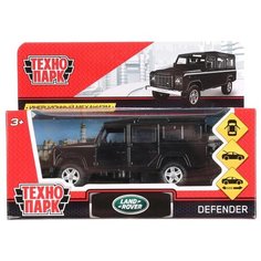 Внедорожник ТЕХНОПАРК Land Rover Defender (DEFENDER-BK/SL) 1:36, 12 см, черный