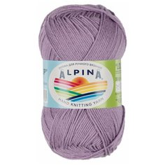Пряжа Alpina "LOLLIPOP" 100% хлопок №12 сиреневый - 10 мотков по 50 г