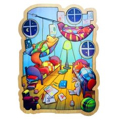 Пазлы, для детей, для малышей, деревянные, развивающие игрушки, игрушки, подарок ребенку, "Спокойной ночи" на базар