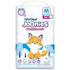 Joonies трусики Premium Soft M 6-11 кг, 56 шт., 4 уп.