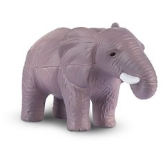 Игрушка-сквиш Maxitoys Зверята-Антистресс Слон, 12 см, в Красочном Пакете с Окошком