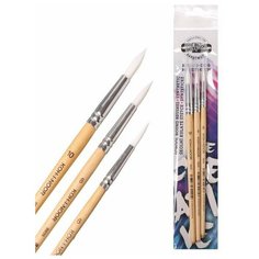 Koh-I-Noor Набор кистей Синтетика 3шт Koh-i-Noor №6,8,10, круглые, блистер