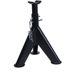 Подставка ремонтная RF-TRF30301-1 механическая с двойной фиксацией и упорными пятками 3т (h min-370мм, h max-590мм) ROCKFORCE /1 NEW