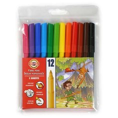 Фломастеры Koh-I-Noor Zoo 1002 771002AB04TERU Вентилируемый 12цв.