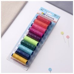 Набор ниток 40/2, №11, 183 м, 10 шт, цвет разноцветный Gamma