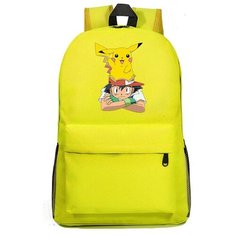 Рюкзак Эш и Пикачу (Pokemon) желтый №8 Noname