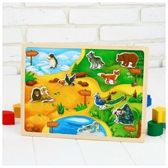 Магнитный конструктор-планшет «Зоопарк» Лесная мастерская