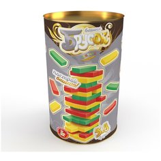 Игра для детей и взрослых Башня "Брусок" цветная (тубус) Десятое королевство