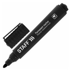 Маркер перманентный STAFF "Basic Budget PM-125", черный, круглый наконечник 3 мм, 152174