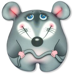 Мягкая игрушка-антистресс Штучки, к которым тянутся ручки Мышка Стесняшка, 37 см, серая