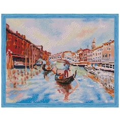 Алмазная мозаика «Гондола», QA204150 / 40х50 см / Полная выкладка / Холст на подрамнике / Картина стразами Цветной