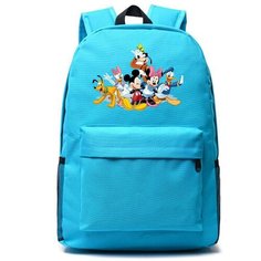 Рюкзак персонажи Микки Маус (Mickey Mouse) голубой №3 Noname