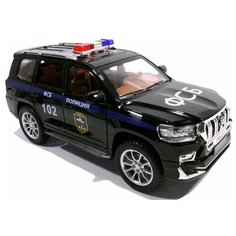 Машинка металлическая инерционная Toyota Land Cruiser Prado Полицейская ФСБ 21 см ( масштаб 1:24) XLG