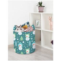Корзина для игрушек JoyArty "Снеговики в лесу" 35x35 см