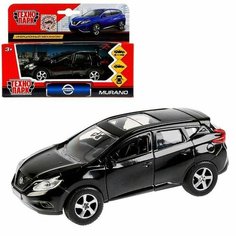 Машина металлическая, инерционная "Nissan Murano" чёрный, 12 см, открывающиеся двери Технопарк