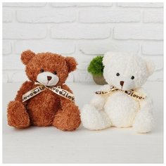 Мягкая игрушка «Медведь с бантиком», 22 см Доляна
